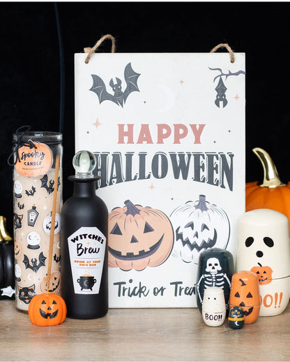"Spiced Pumpkin" Scented Candle In A Glass Cylinder