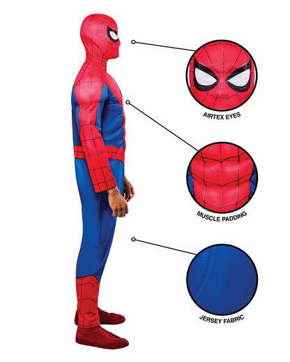 Spider-Man Brand New Day Deluxe Men Muscle Costume