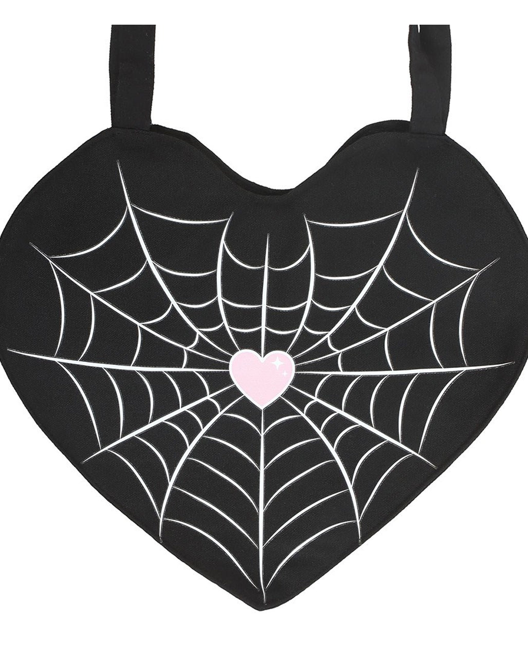 Spiderweb Heart Tragetasche