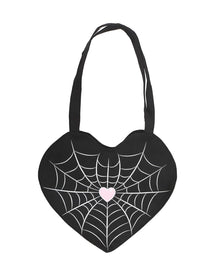 Spiderweb Heart Tragetasche