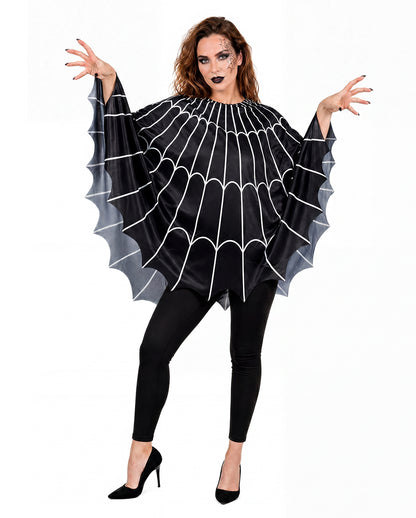 Spiderweb Kostüm Poncho