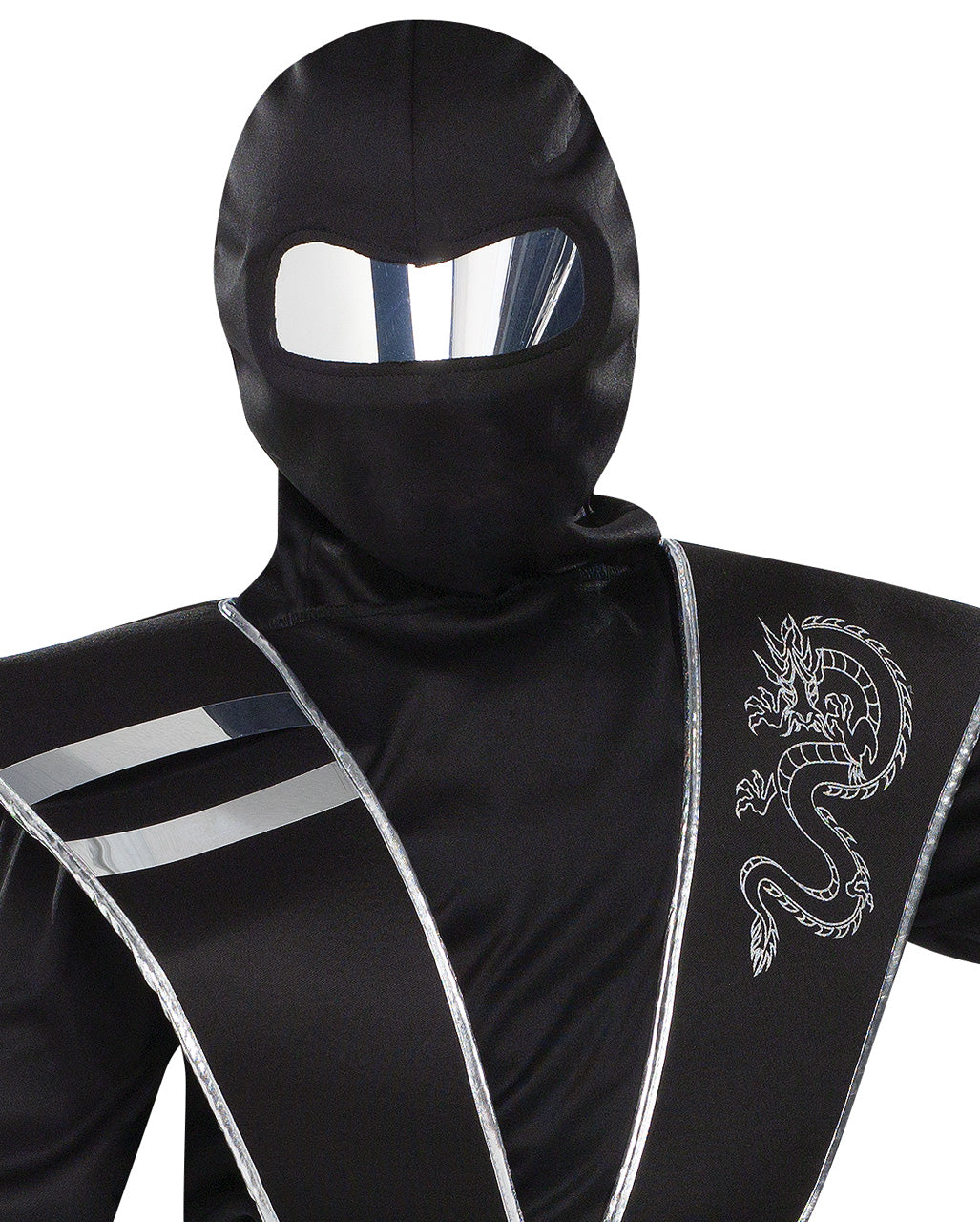 Kinder Ninja Kostüm mit Spiegel Effekt