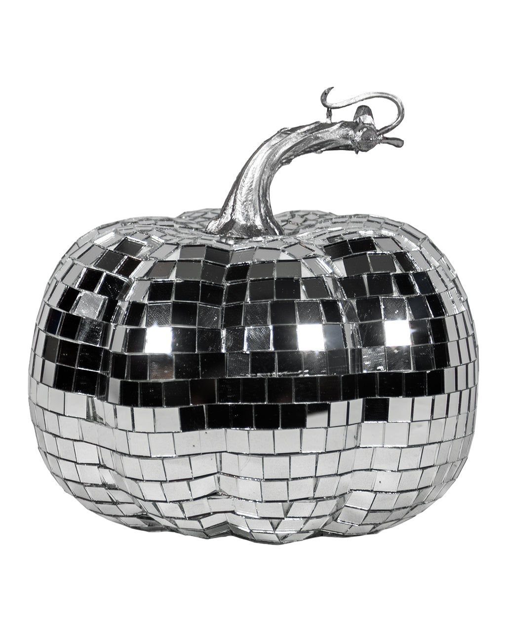 Spiegelkugel Kürbis mit Disco-Effekt 15cm