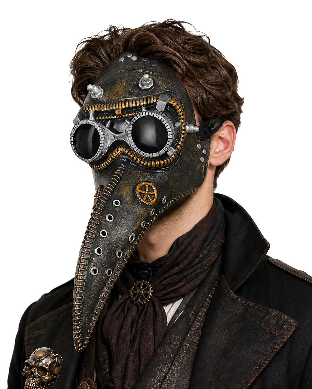 Spiked Steampunk Pestdoktor Maske