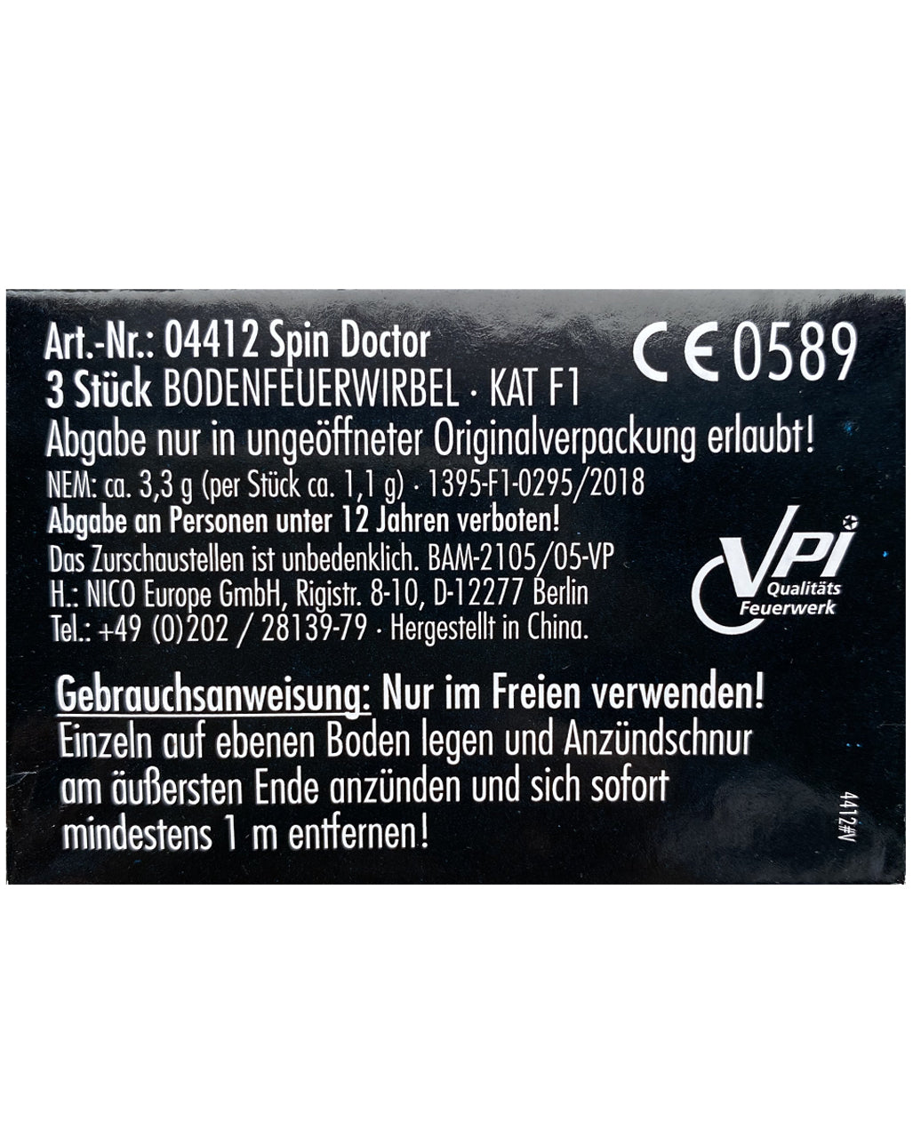 Spin Doctor Bodenwirbel 3er Pack