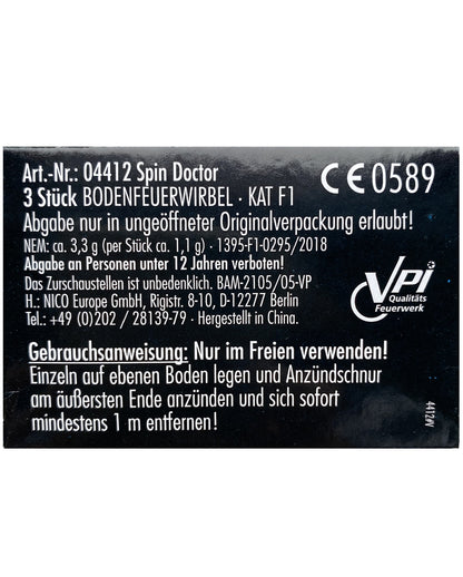 Spin Doctor Bodenwirbel 3er Pack