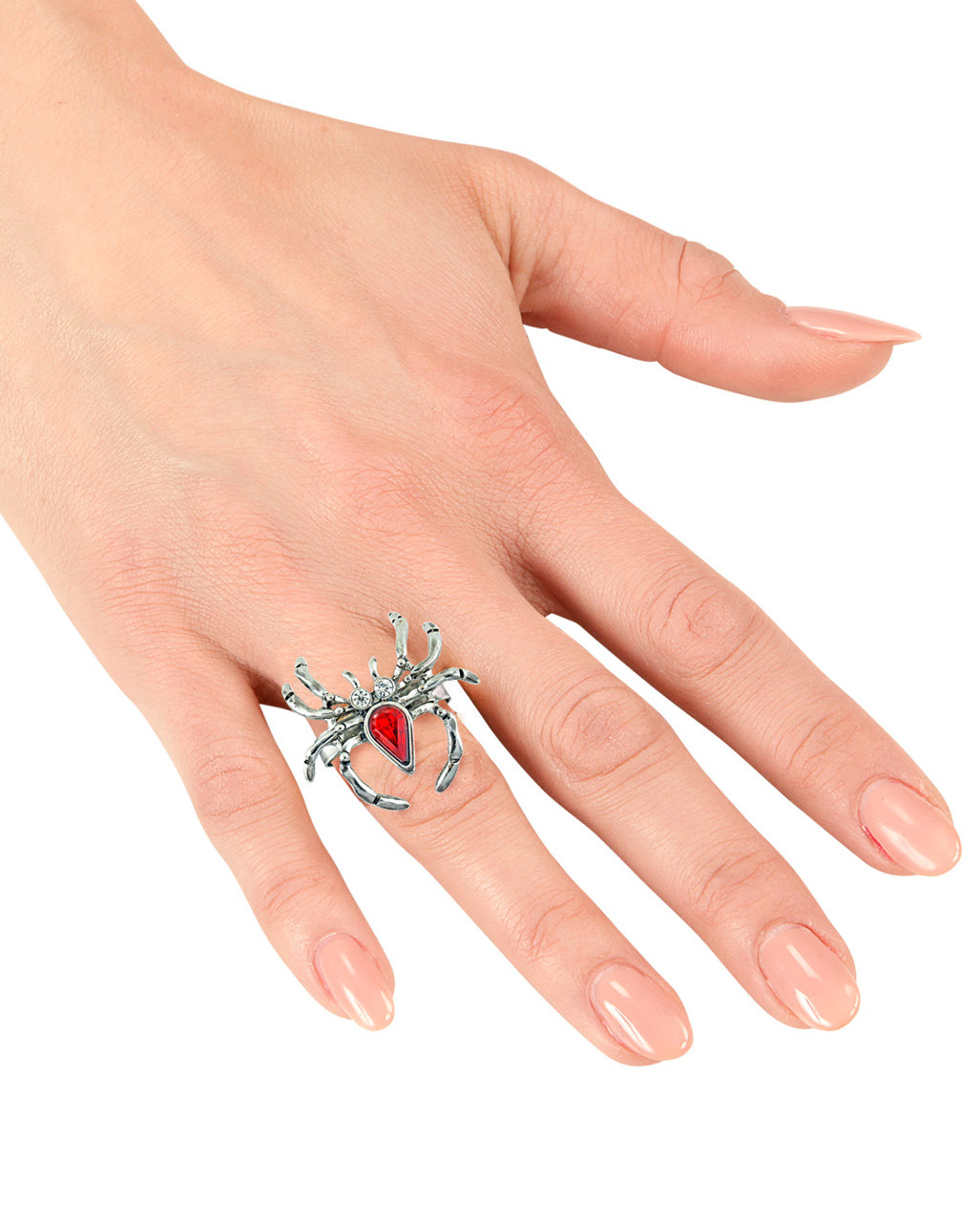Spider Ring With Rhinestones