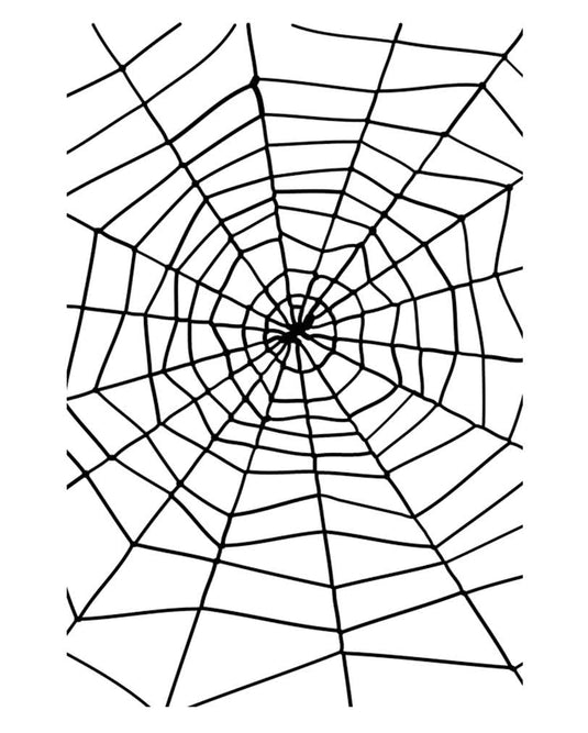 Gruseliges Halloween Seil Spinnennetz mit großer Spinne