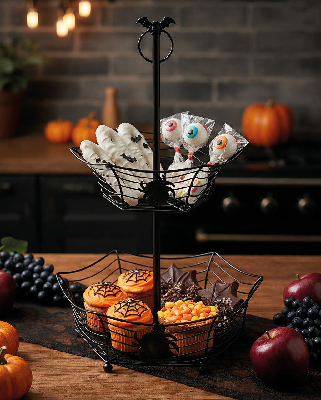 Spiderweb Metall Etagere 44 cm