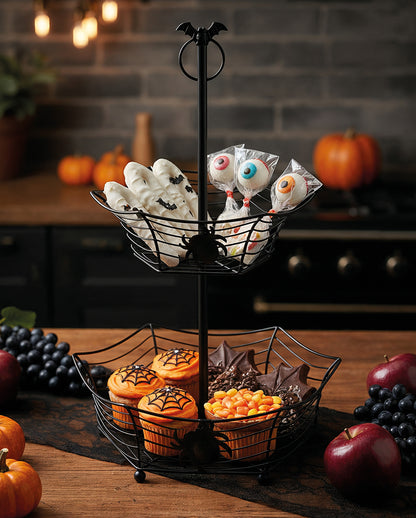 Spiderweb Metall Etagere 44 cm