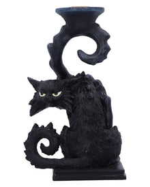 Spite Kerzenleuchter mit schwarzer Katze 18,5cm