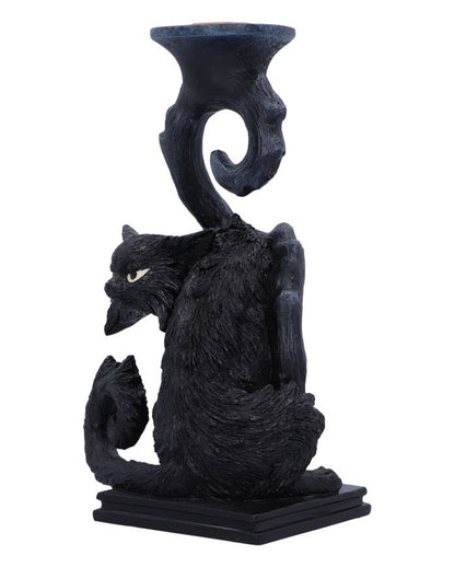Spite Kerzenleuchter mit schwarzer Katze 18,5cm