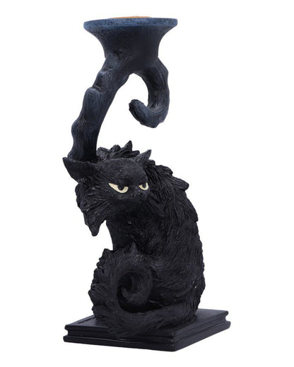 Spite Kerzenleuchter mit schwarzer Katze 18,5cm