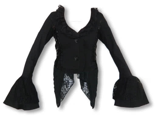 Spitzenjacke mit Schwalbenschwanz