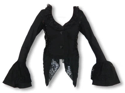 Spitzenjacke mit Schwalbenschwanz