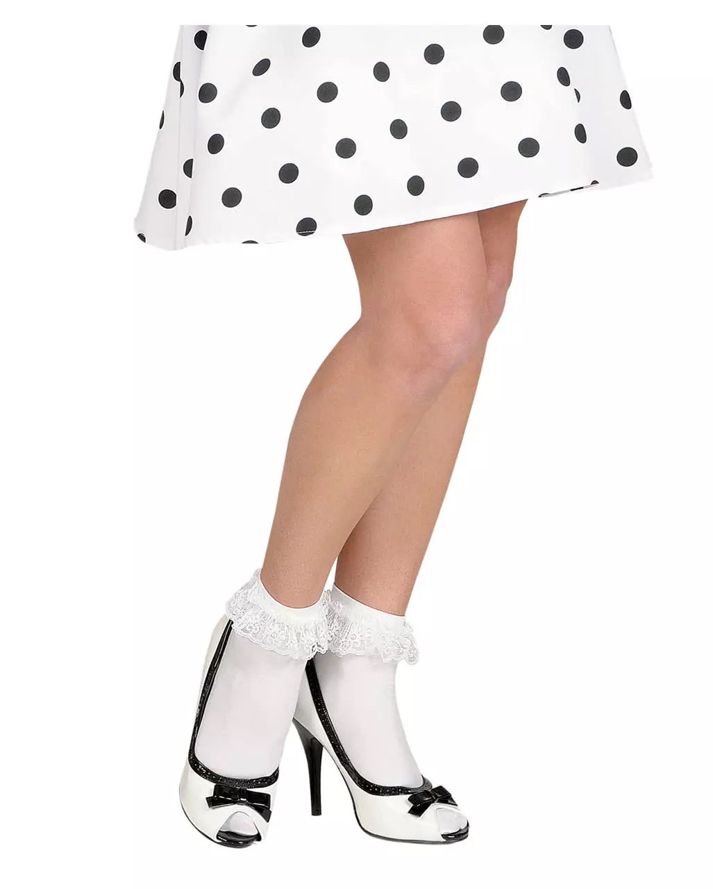 Weiße Rüschen-Socken