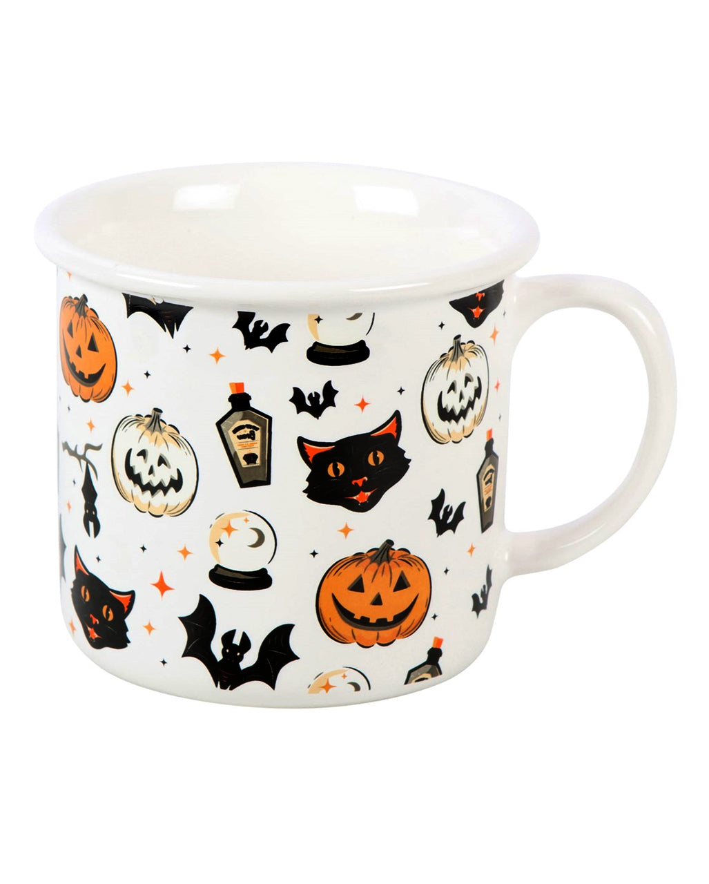 Grusel Katze & Kürbis Halloween Tasse