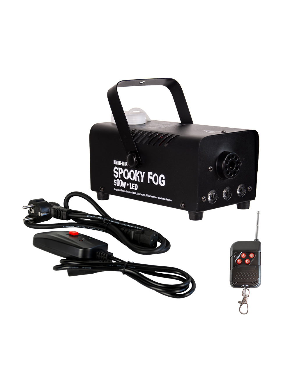 Spooky Fog + RGB LED 500W Fog Machine With Radio Remote Control
