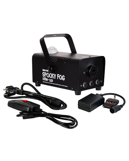 Spooky Fog + RGB LED 500W Nebelmaschine mit Funkfernbedienung