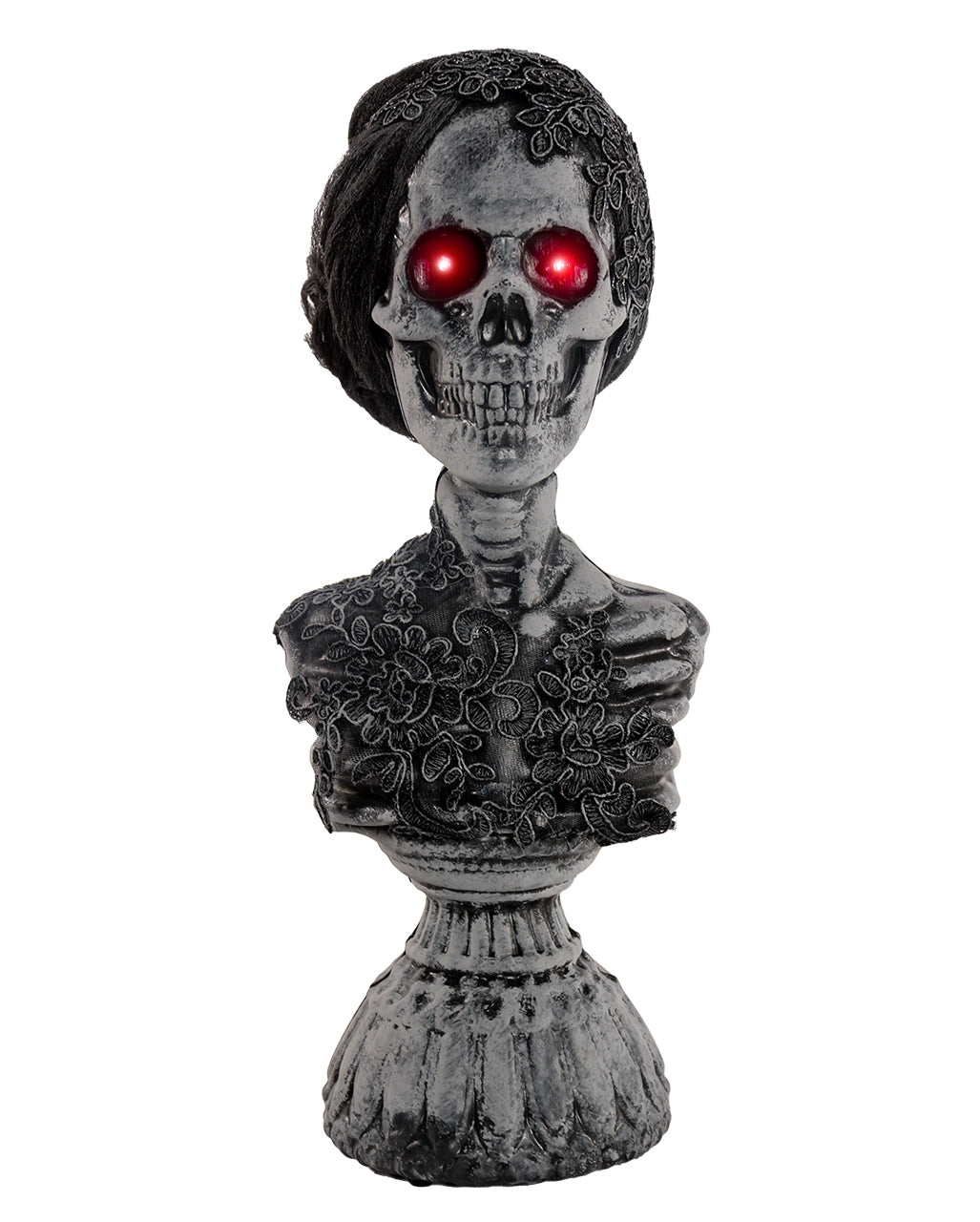 Spooky Ghost Bust "Lady Gruesome" With Sound & Light 38cm
