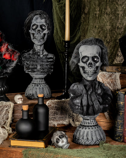 Spooky Ghost Bust "Lady Gruesome" With Sound & Light 38cm