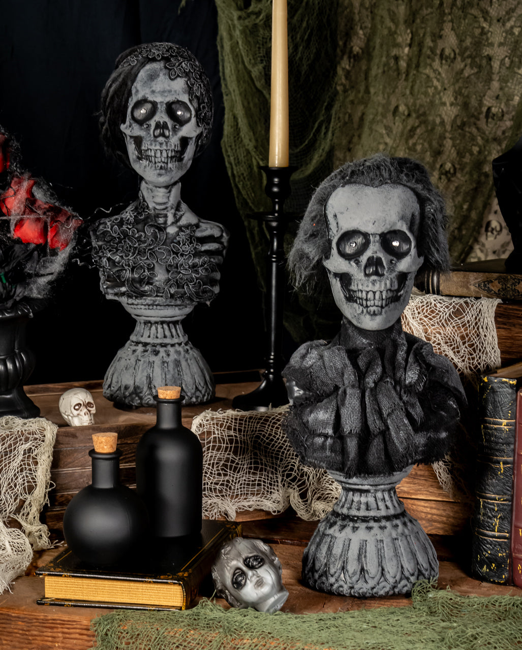 Spooky Geisterstatue "Sir Gruesome" mit Licht & Sound 38cm