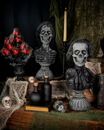 Spooky Geisterbüste "Sir Gruesome" mit Sound & Licht 38cm