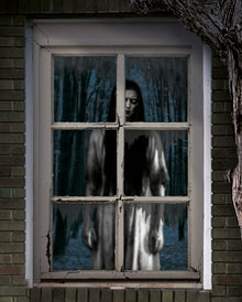 Creepy Geistermädchen Halloween Fensterdeko