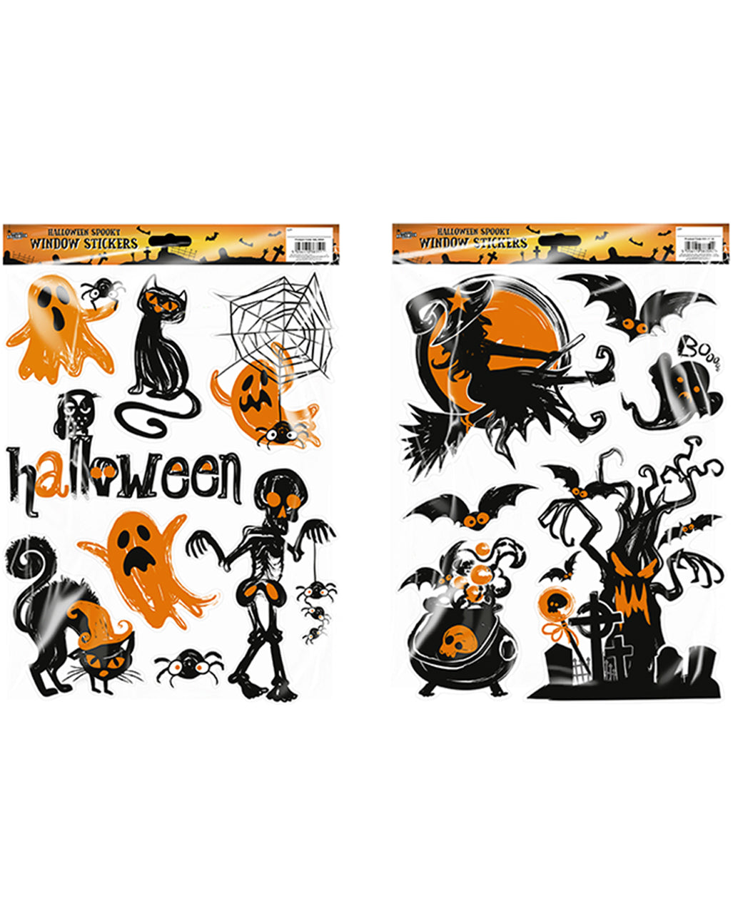 Gruselige Halloween Fenster Sticker 1 St.