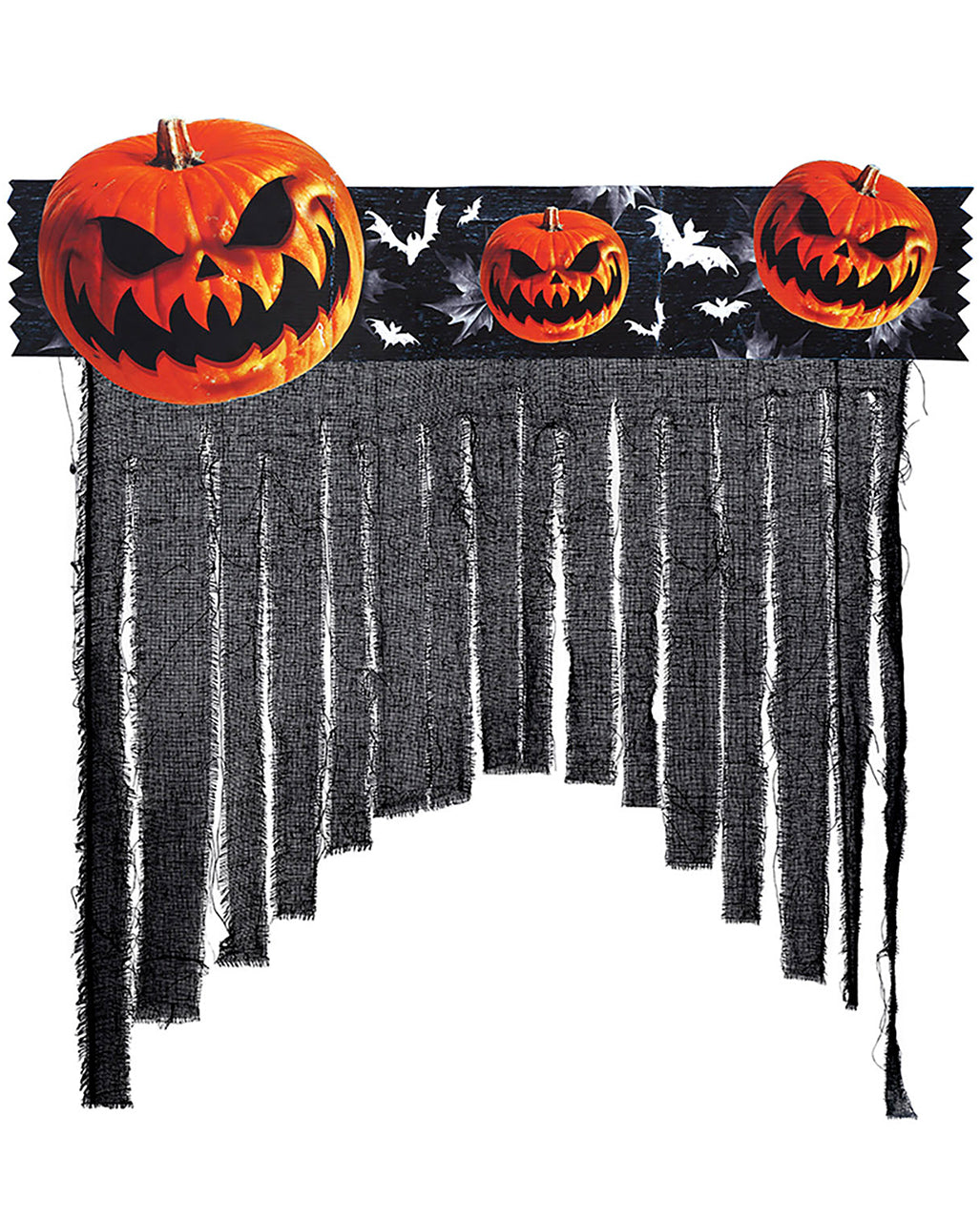 Spooky Halloween Pumpkin Door Curtain