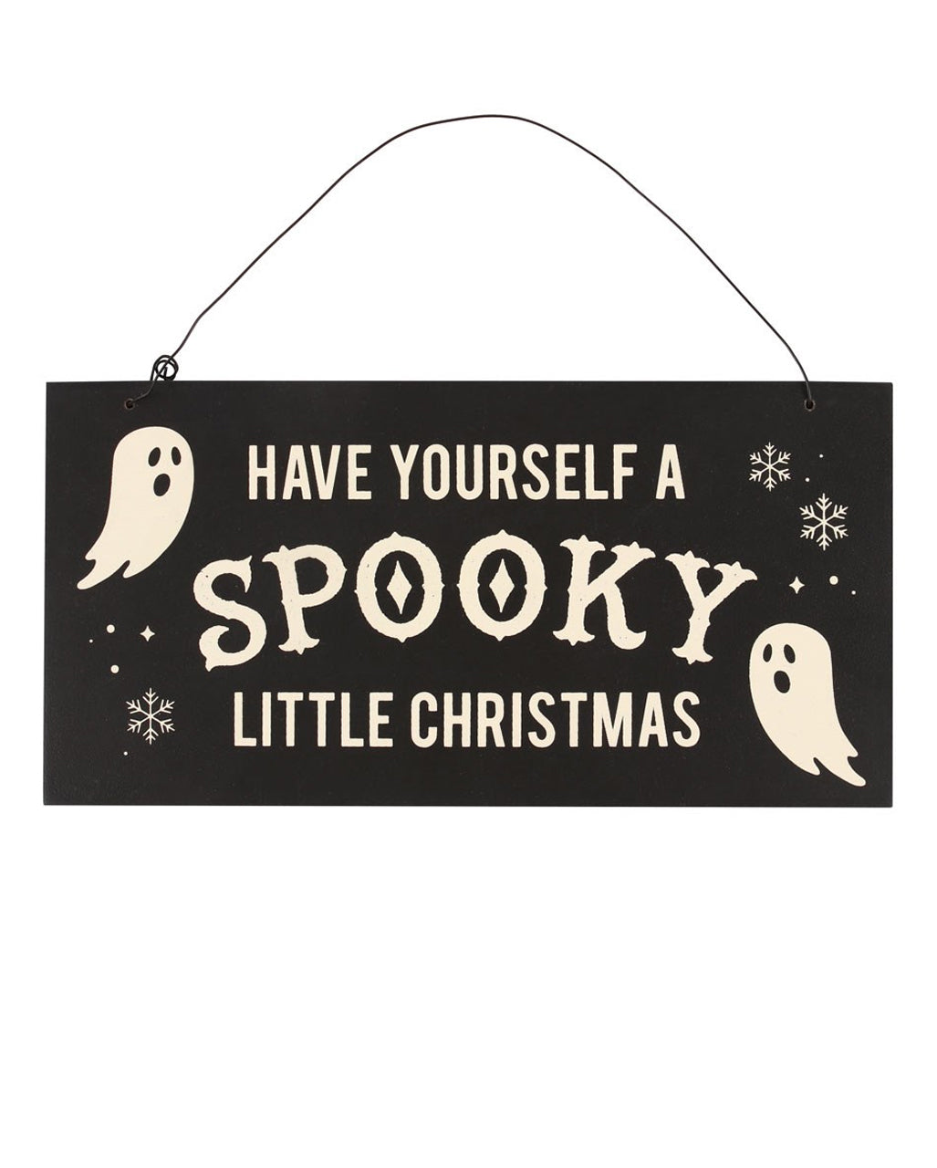 Spooky Little Christmas Hanging Sign