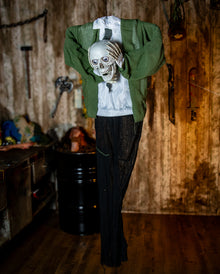 Sprechendes Kopfloses Skelett Animatronic mit Licht & Sound 145cm