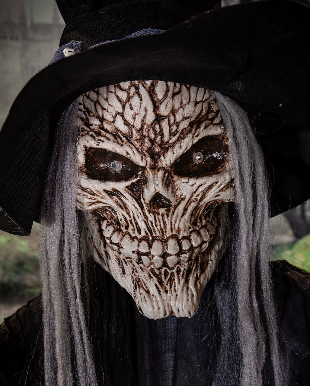 Skeleton Warlock Maleficus Halloween Animatronic 183cm
