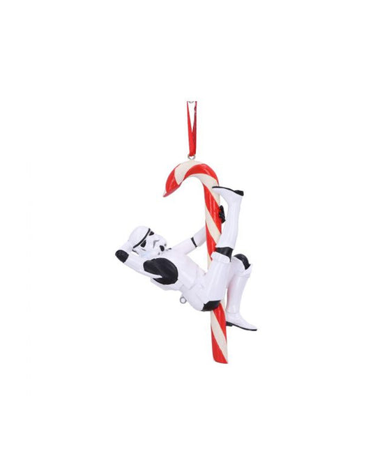 Stormtrooper mit Candy Cane Weihnachtskugel Star Wars