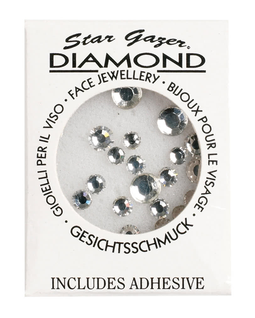 Silberne Glitzersteine