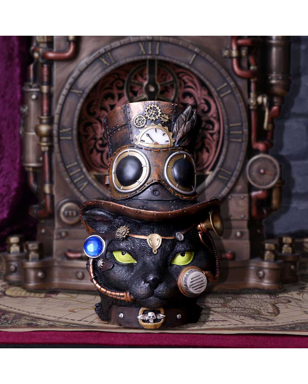 Felius Moog Steampunk Katzen Figur 28,8cm