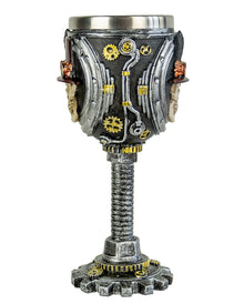 Totenschädel Steampunk Kelch 19cm