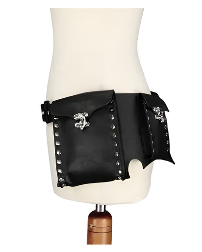 Steampunk Taschengürtel Schwarz