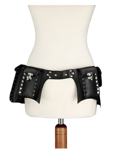 Steampunk Taschengürtel Schwarz