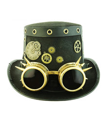 Steampunk Hut mit Fliegerbrille