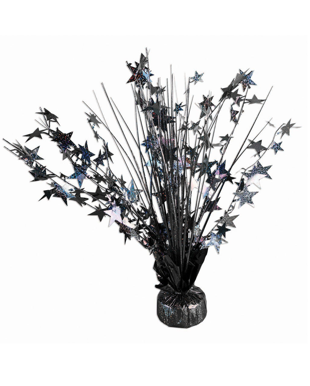 Stars Glitter Table Decoration Black