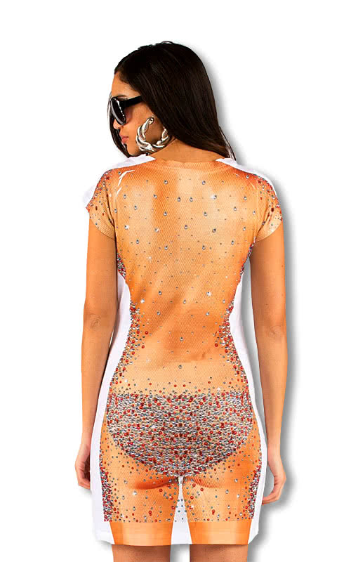 Strass Bikini Shirt