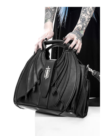 Succubus Gothic Handbag With Bat Wings