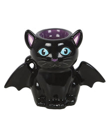 Schwarze Fledermauskatze als Duftöl & Wachs Halter
