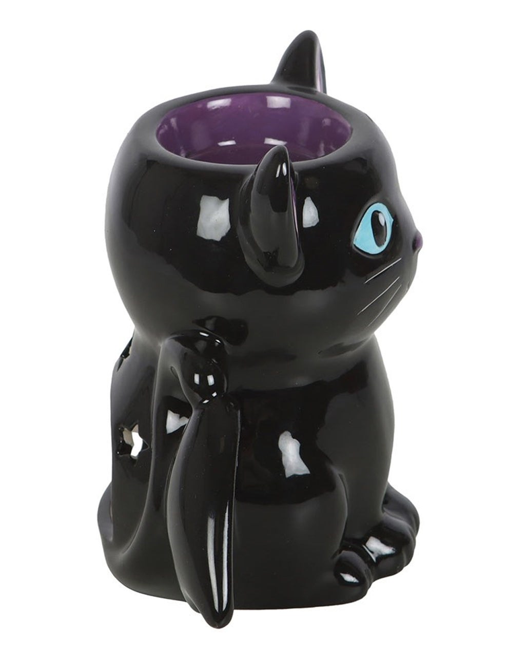 Schwarze Fledermauskatze als Duftöl & Wachs Halter