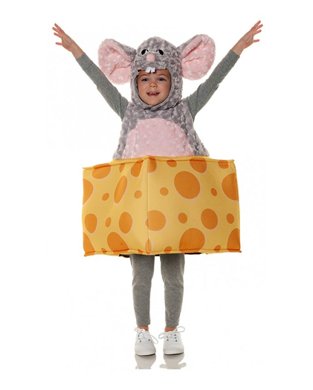 Süße Maus mit Käse Kleinkinder-Kostüm