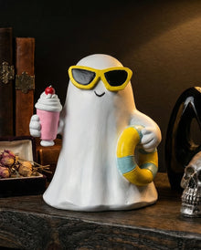 Summerween Geist mit Milkshake & Schwimmreifen 15,5cm