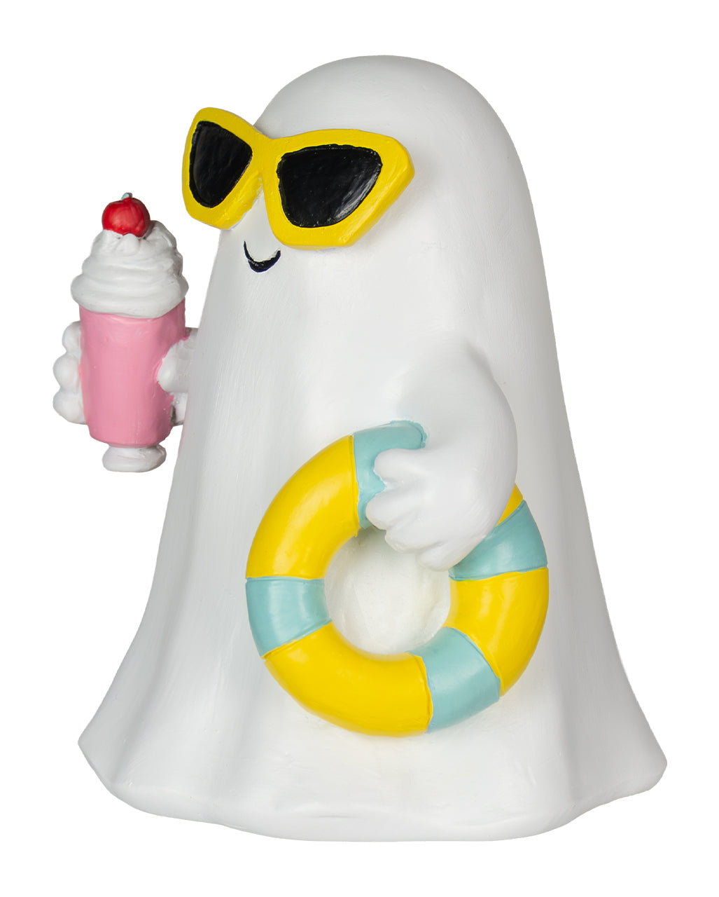 Summerween Geist mit Milkshake & Schwimmreifen 15,5cm