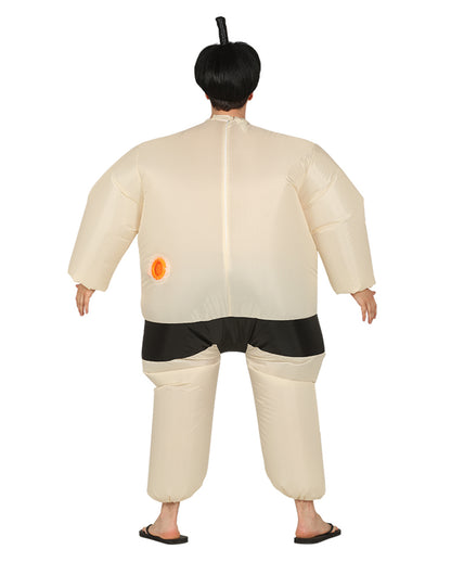 Beiges Sumo Ringer Kostüm zum Aufblasen