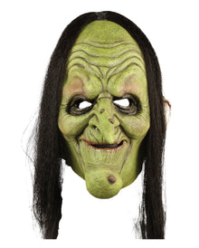 Hexe Halloween Latex Halbmaske